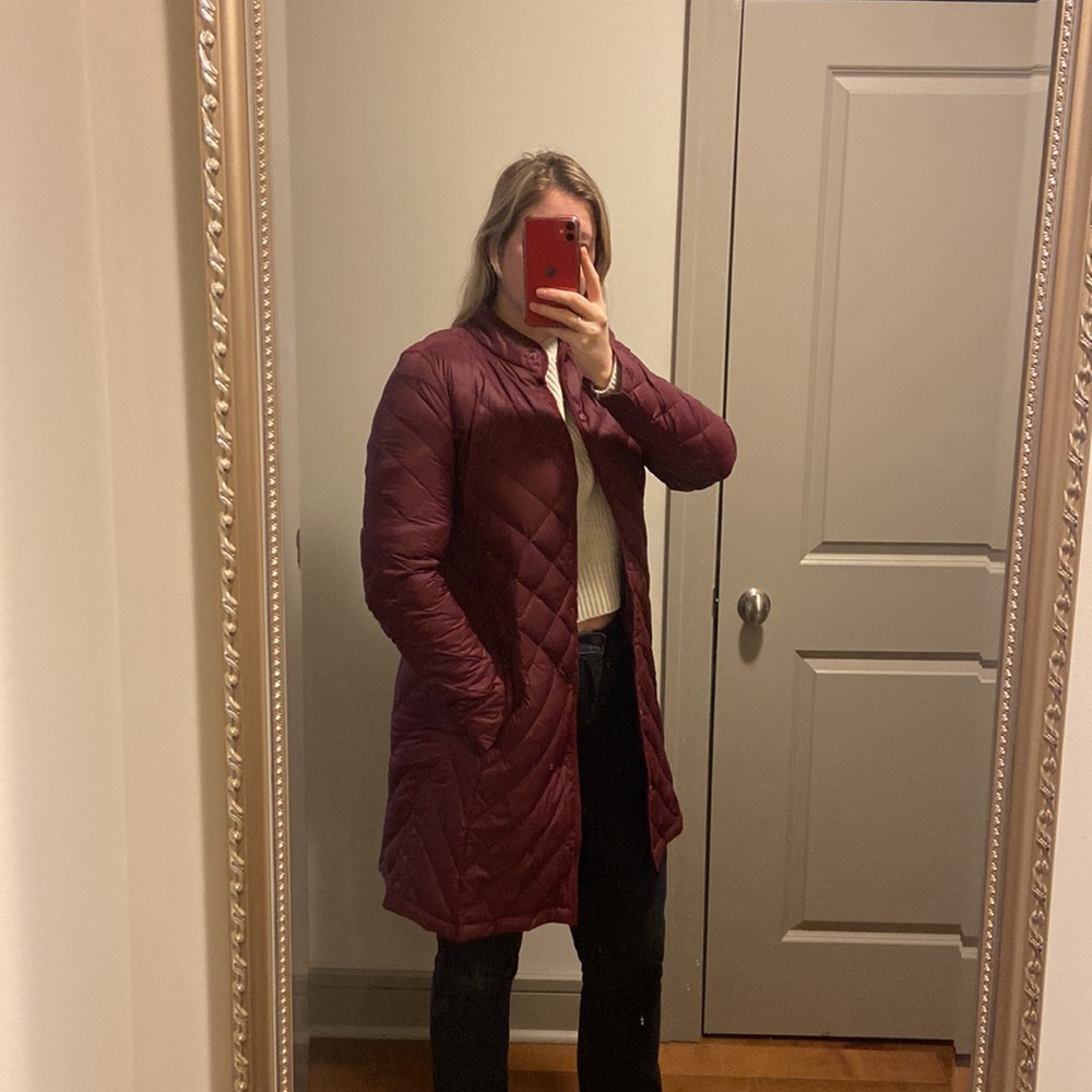 Warm and Cute MIDI puffer jacket